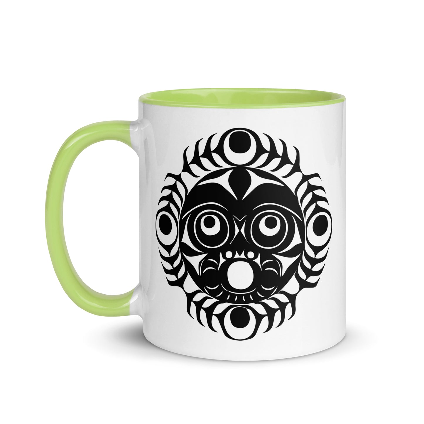 "Sun Mask" Mug with Color Inside