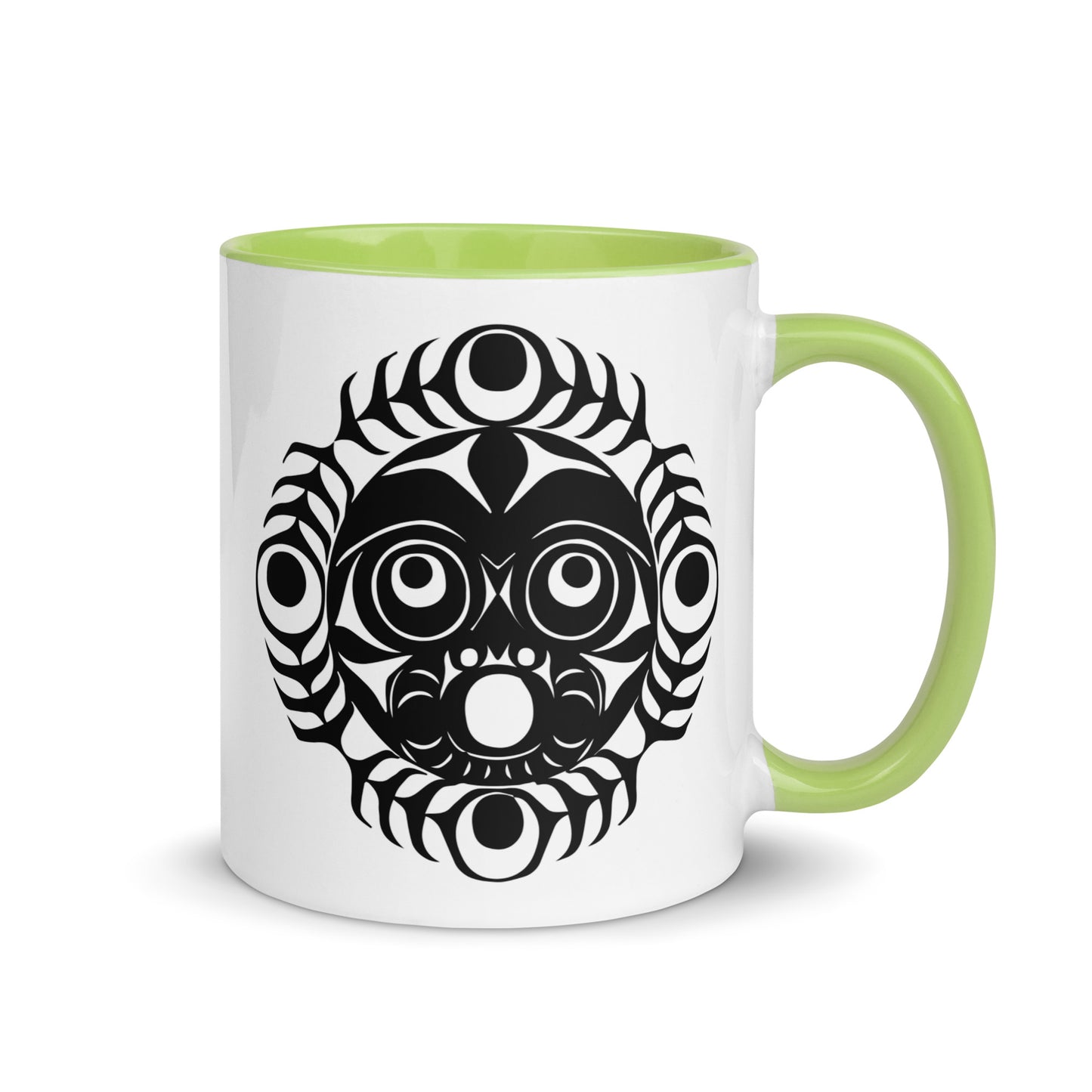"Sun Mask" Mug with Color Inside