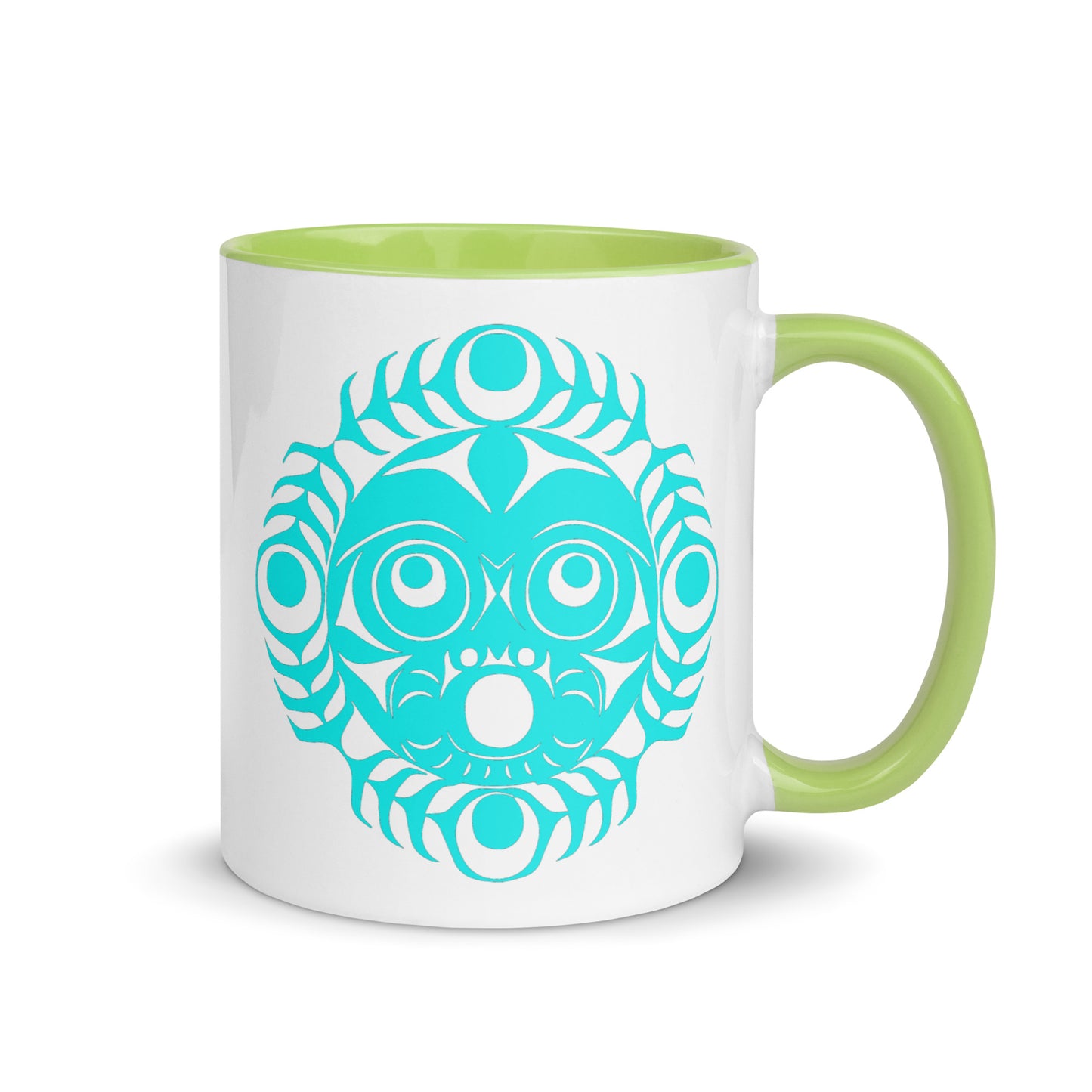 "Sun Mask" Mug with Color Inside