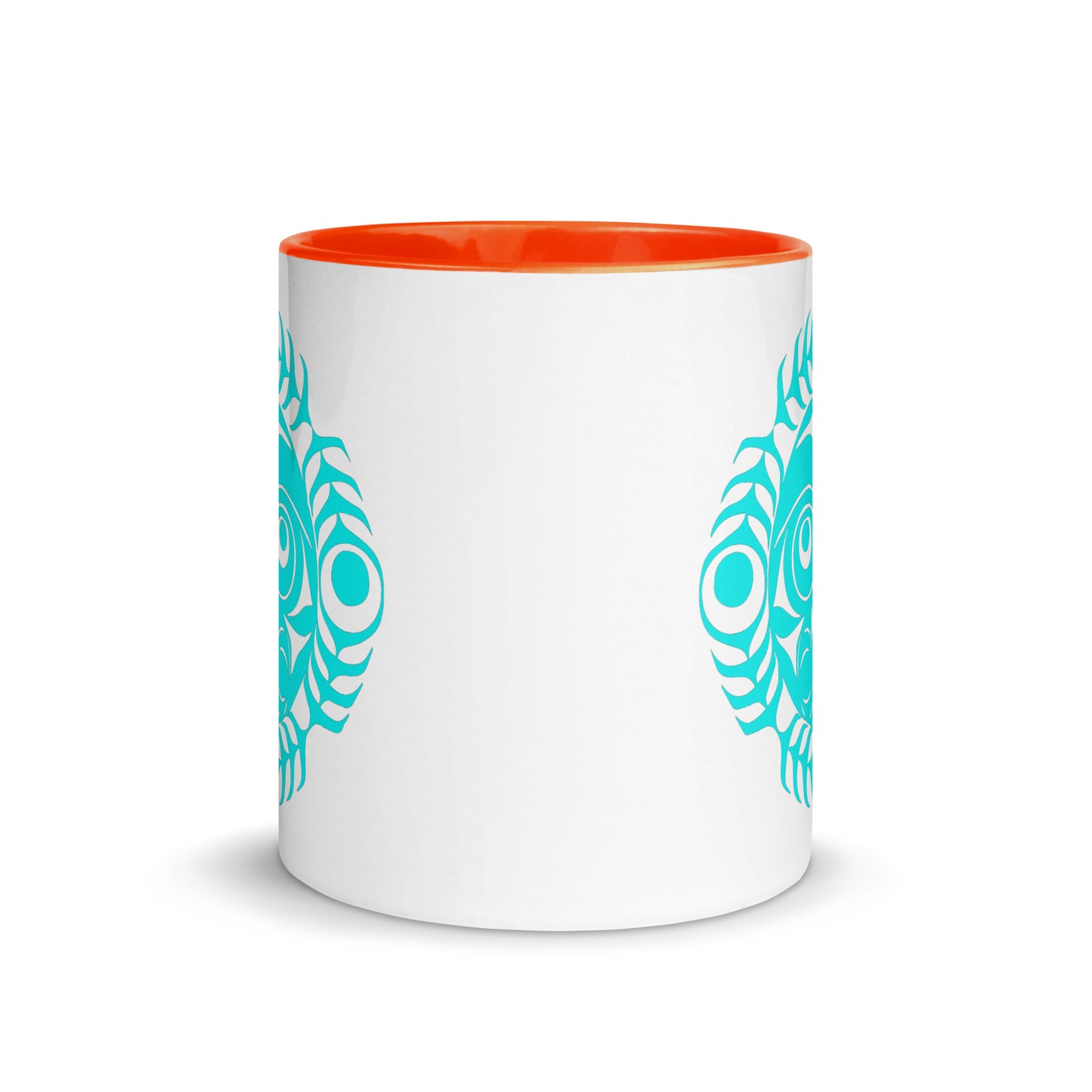 "Sun Mask" Mug with Color Inside