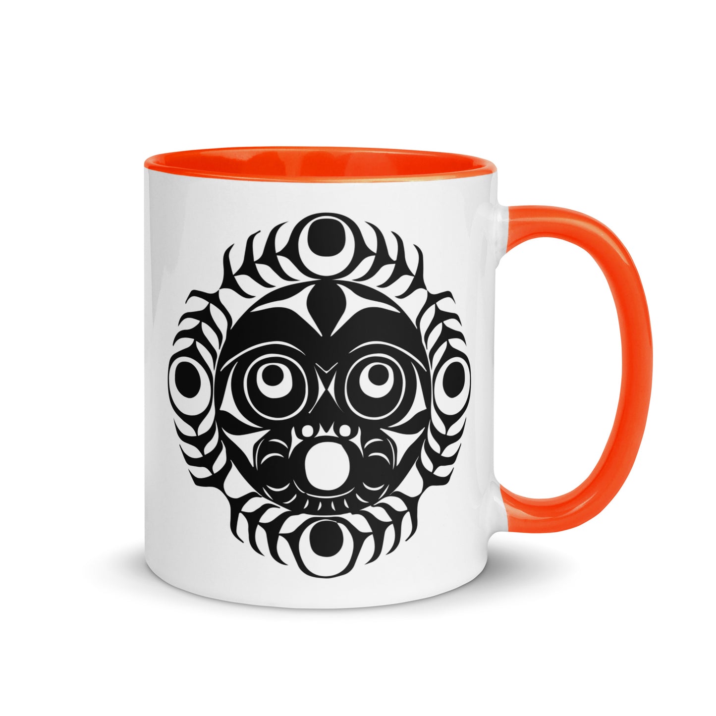 "Sun Mask" Mug with Color Inside