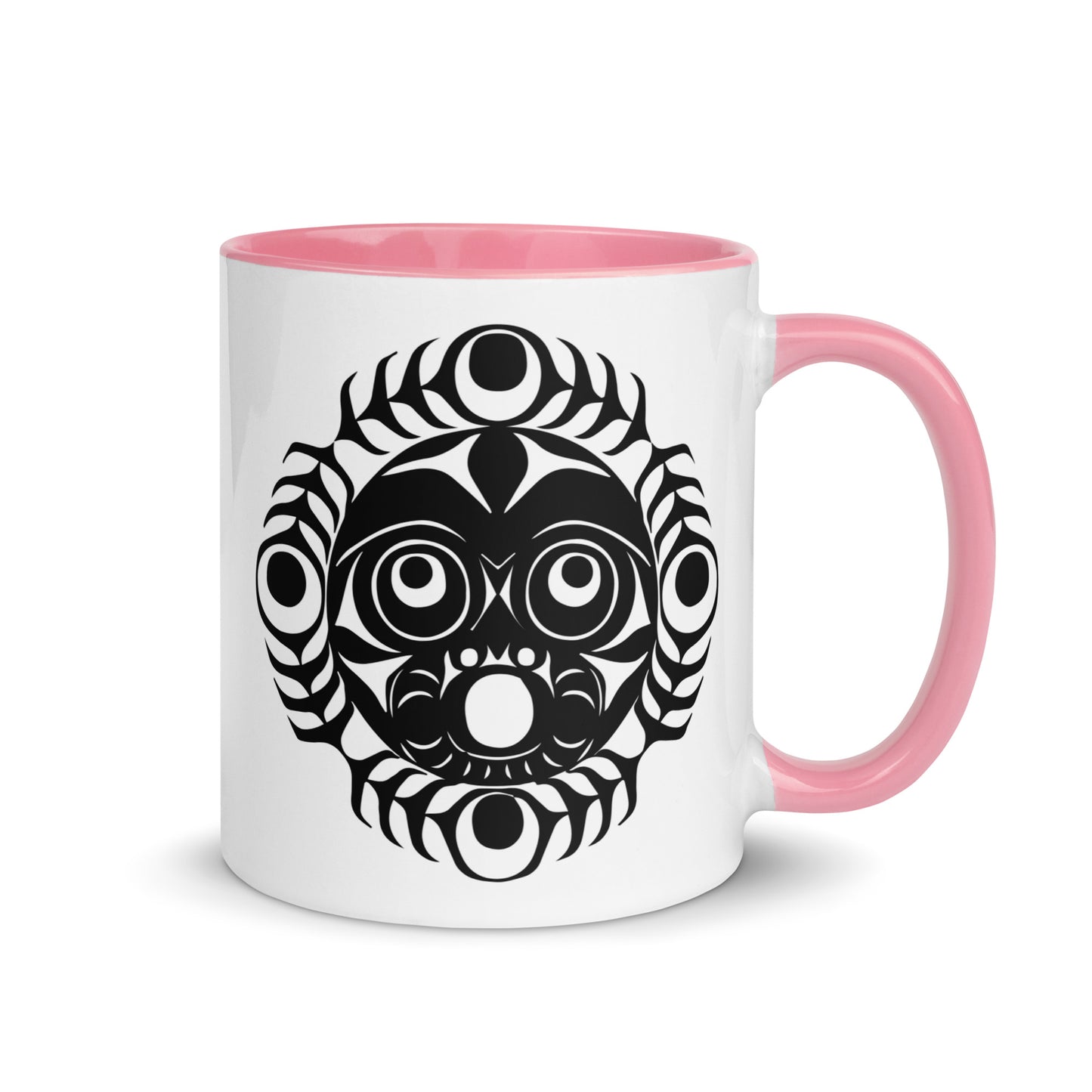 "Sun Mask" Mug with Color Inside