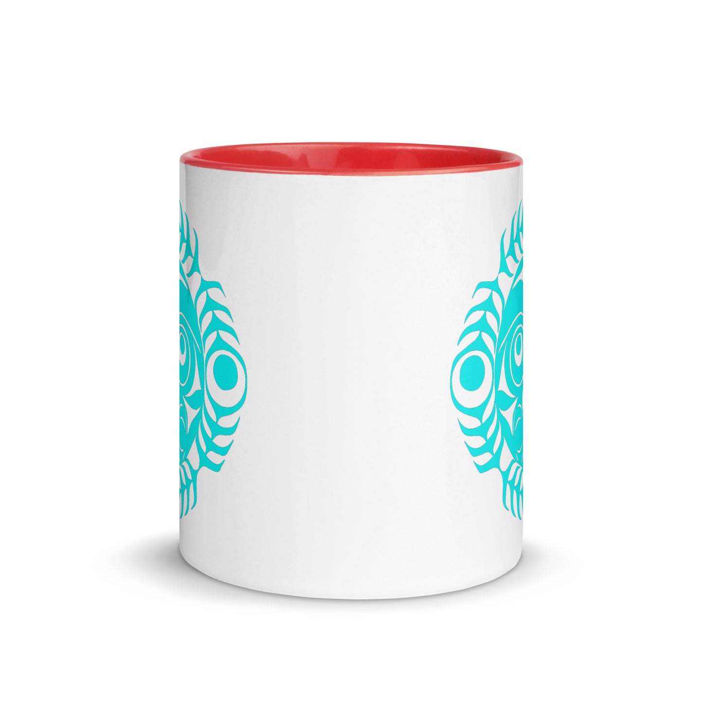 "Sun Mask" Mug with Color Inside