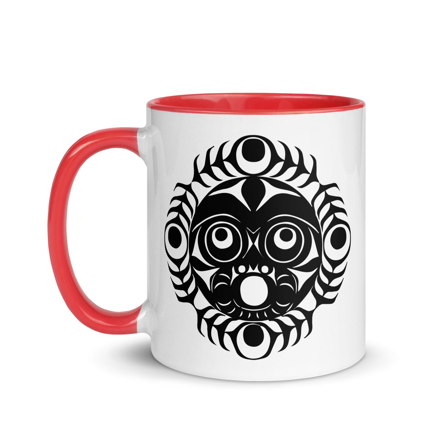 "Sun Mask" Mug with Color Inside