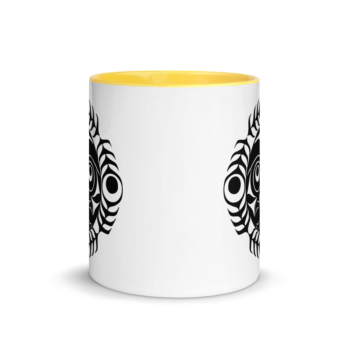 "Sun Mask" Mug with Color Inside