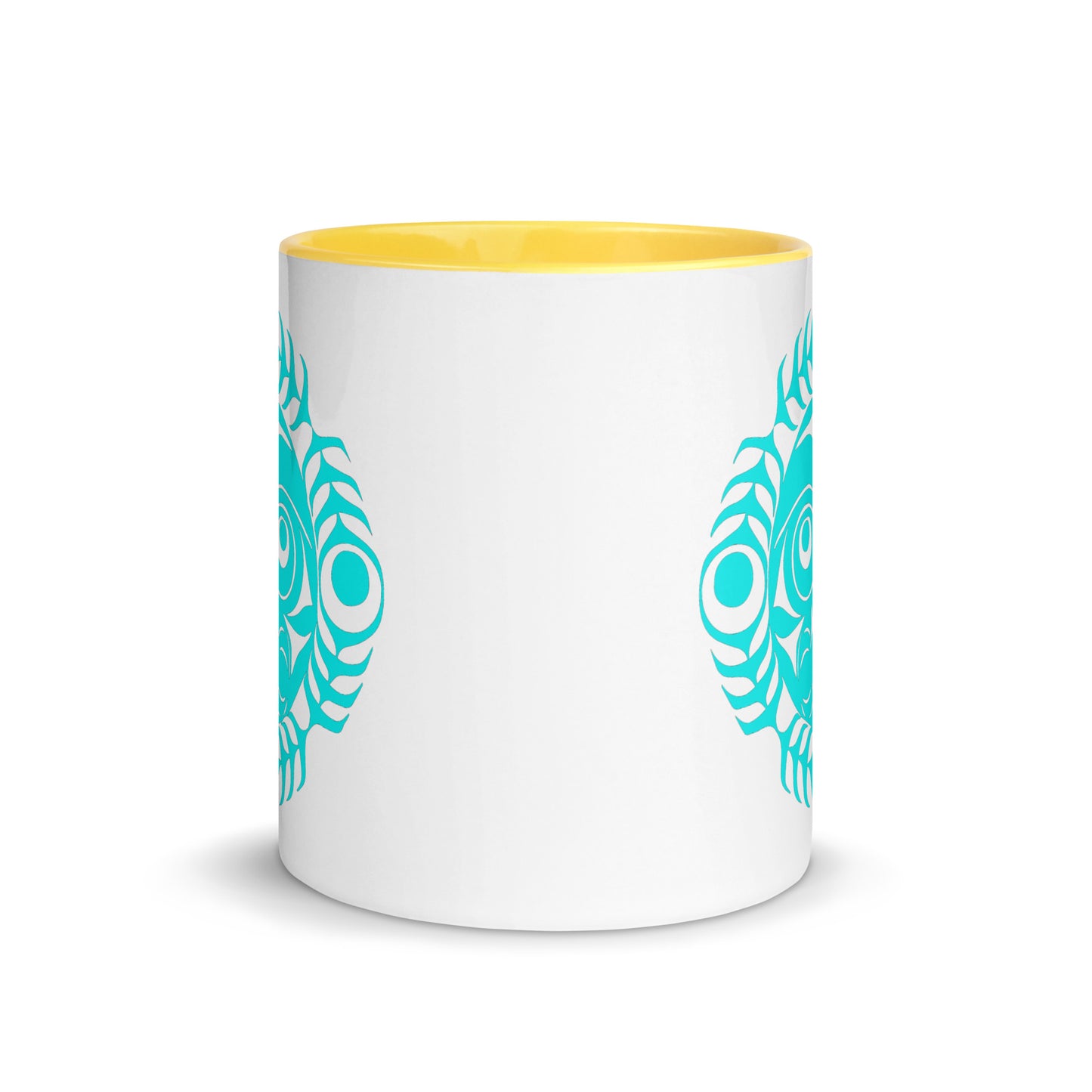 "Sun Mask" Mug with Color Inside