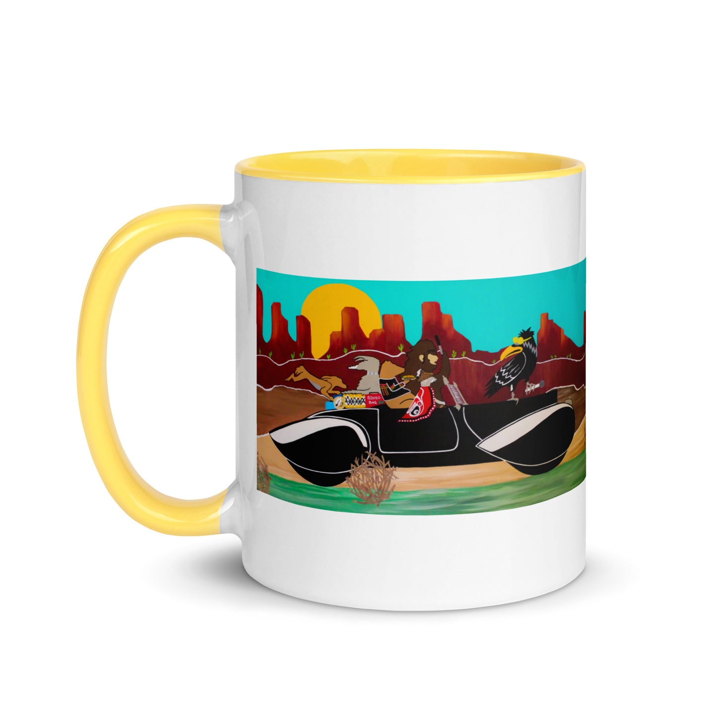 "Frybread Trails" Mug with Color Inside