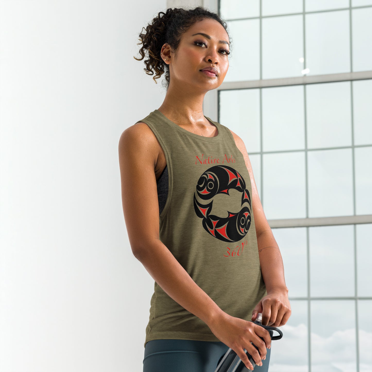 "Twin Salmon" Ladies’ Muscle Tank