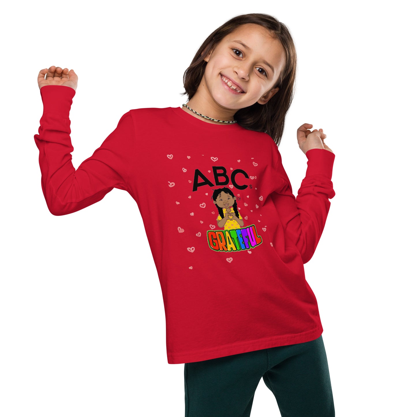 "ABCs of Grateful" Youth long sleeve tee
