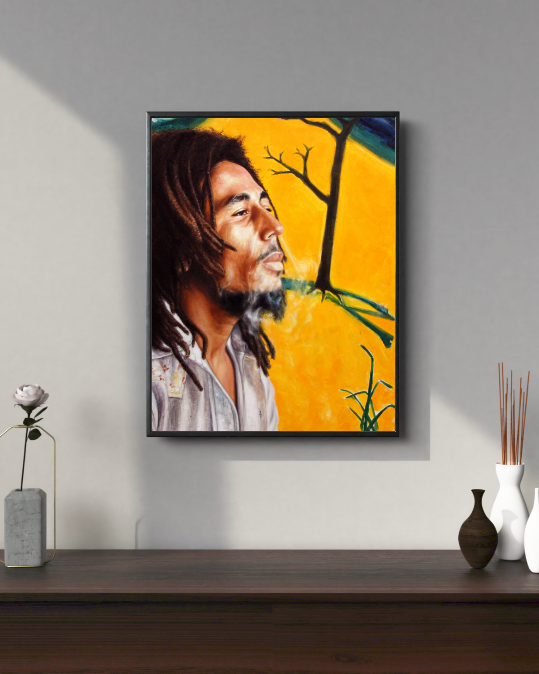 " Bob" Framed canvas
