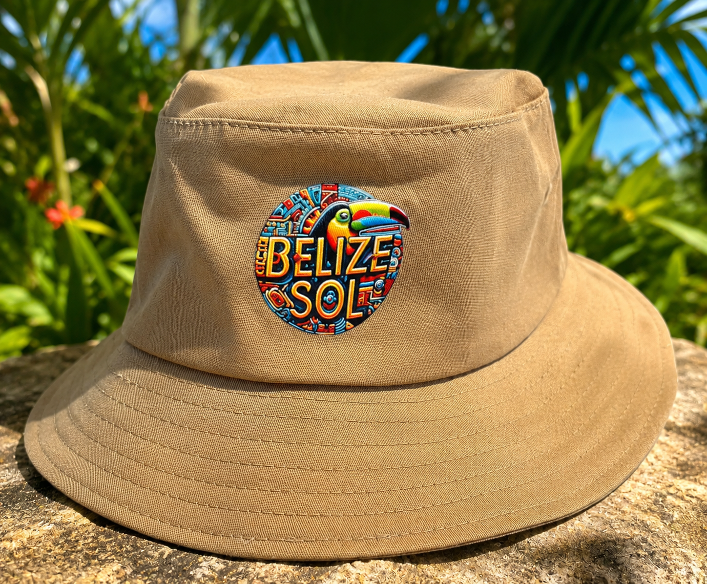 "Belize Sol" Old School Bucket Hat