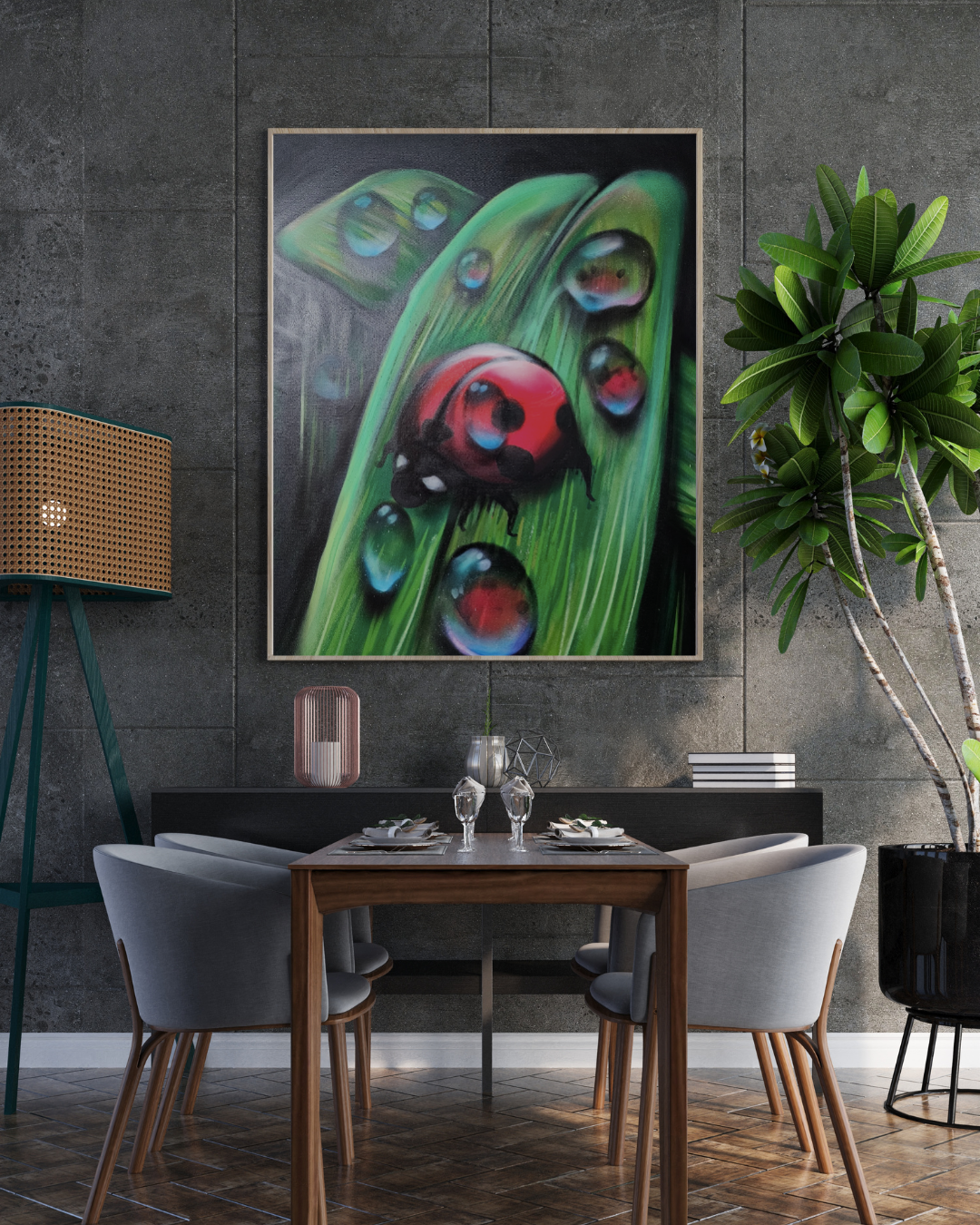 “Lady Bug-a-boo”- Canvas Print