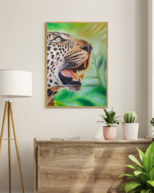 "Jaguar" Framed canvas