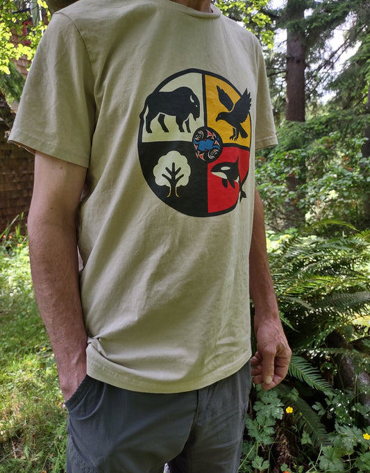 "Medicine Wheel West" Unisex organic mid-light t-shirt