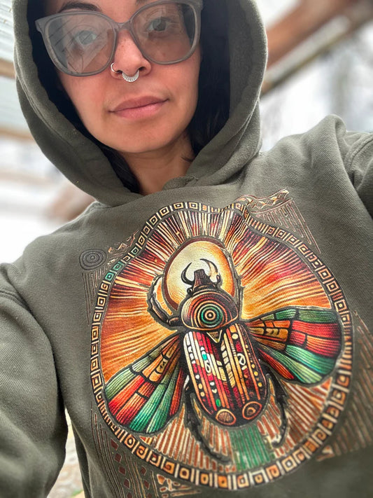"Tuscarora Scarab Rising" Unisex Hoodie