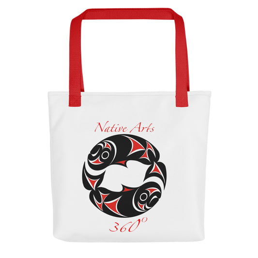 "Twin Salmon" Tote bag