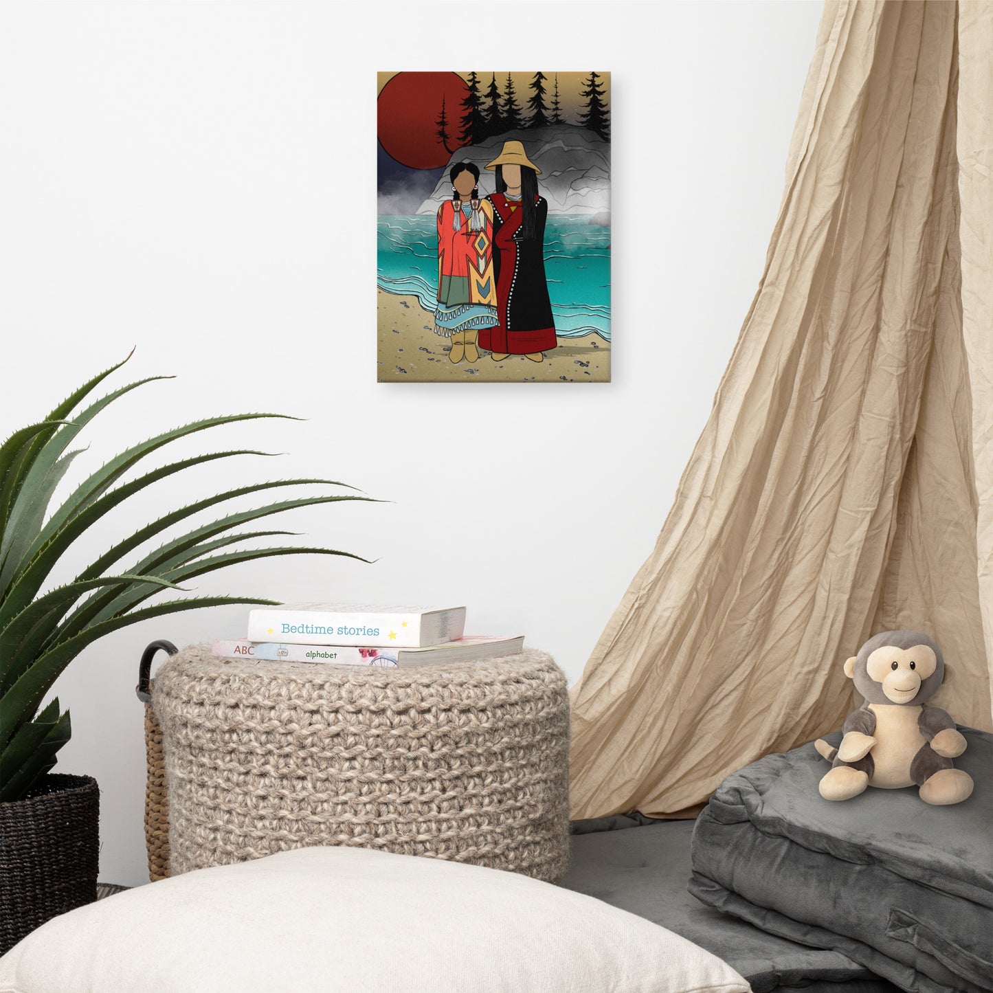 "Protecting Earth Mother" Canvas Print