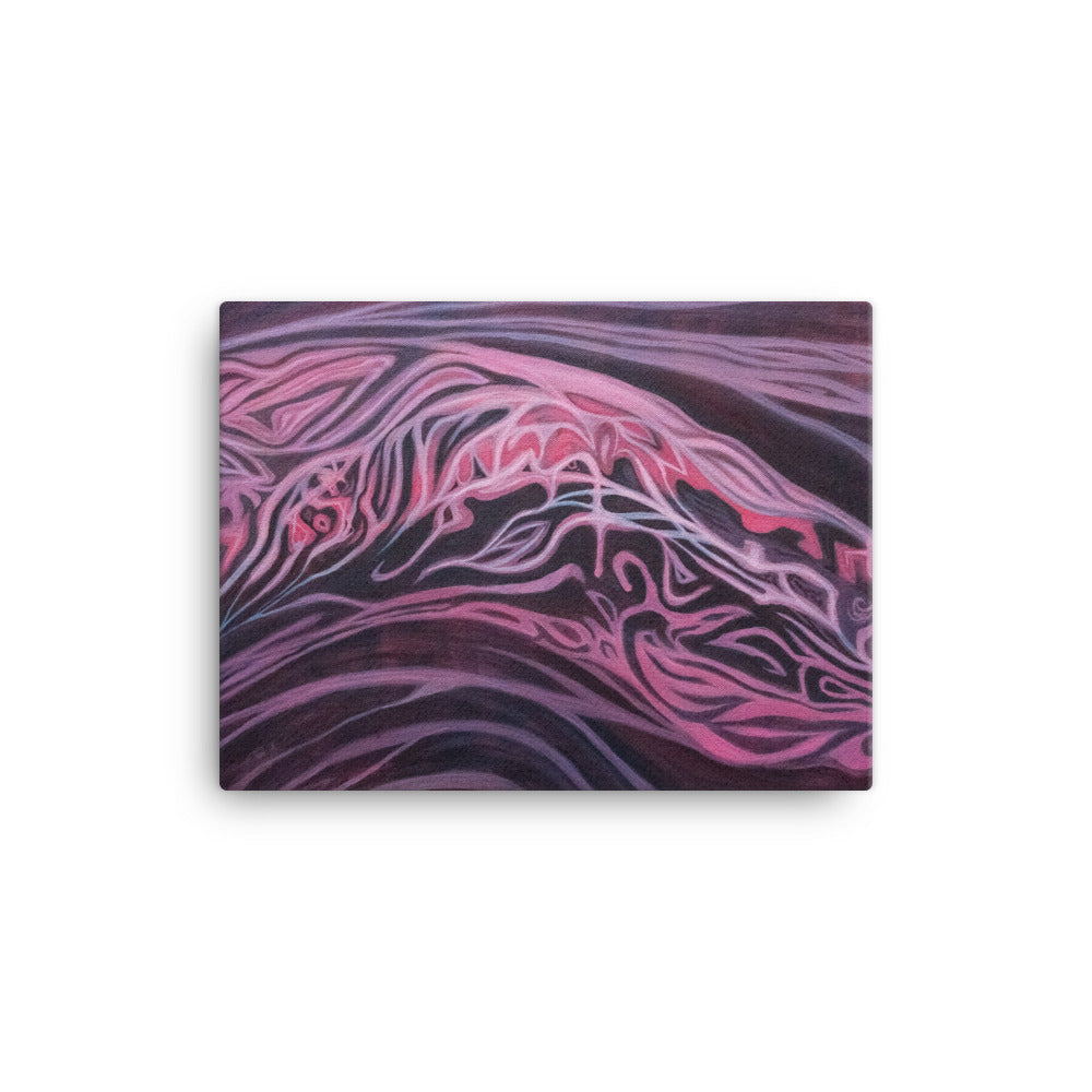 "Salmon Stream" - Canvas Print