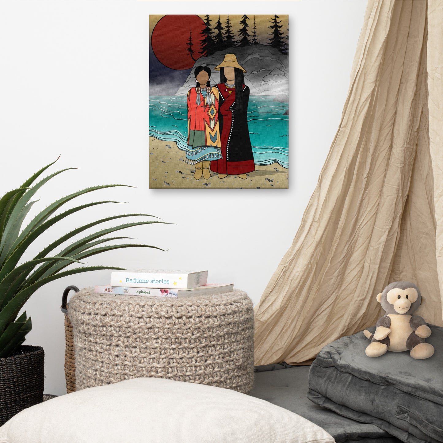 "Protecting Earth Mother" Canvas Print