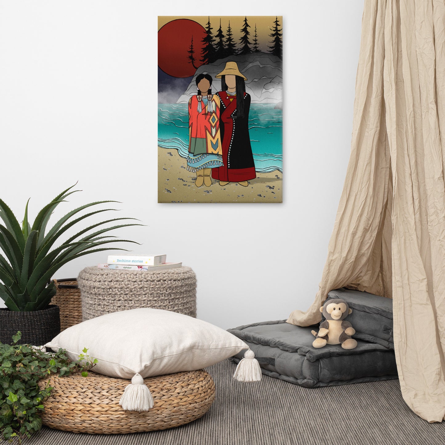 "Protecting Earth Mother" Canvas Print