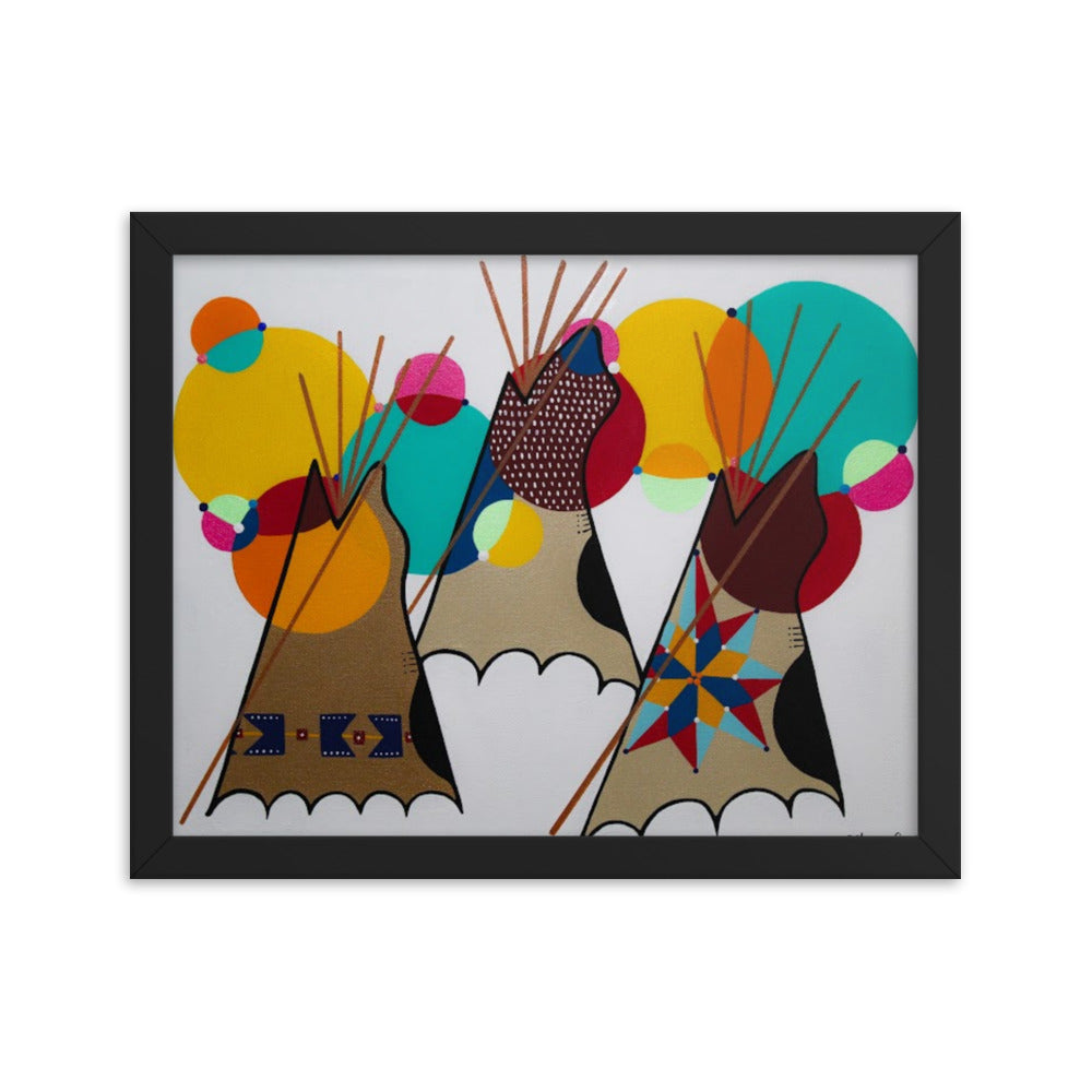 "SWAIA 80's Powwow" Framed poster