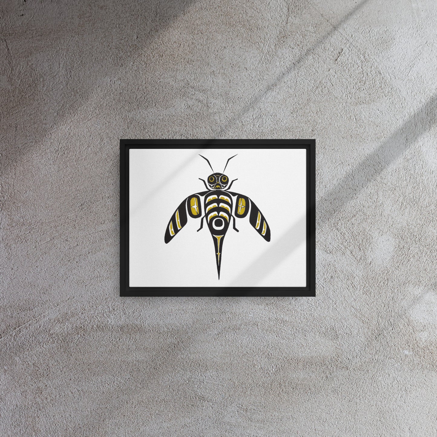 "Bee" Framed canvas