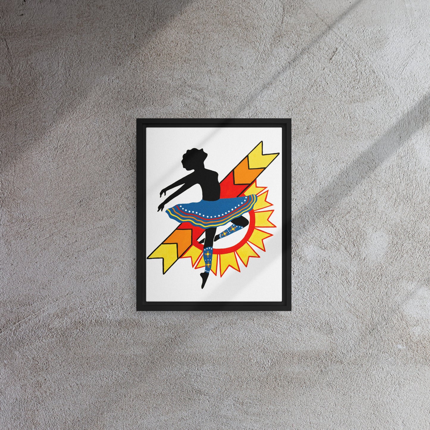 "Plains Dancer" Framed canvas