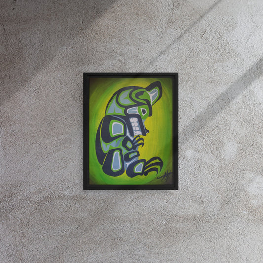 MJ "Bear" Framed canvas