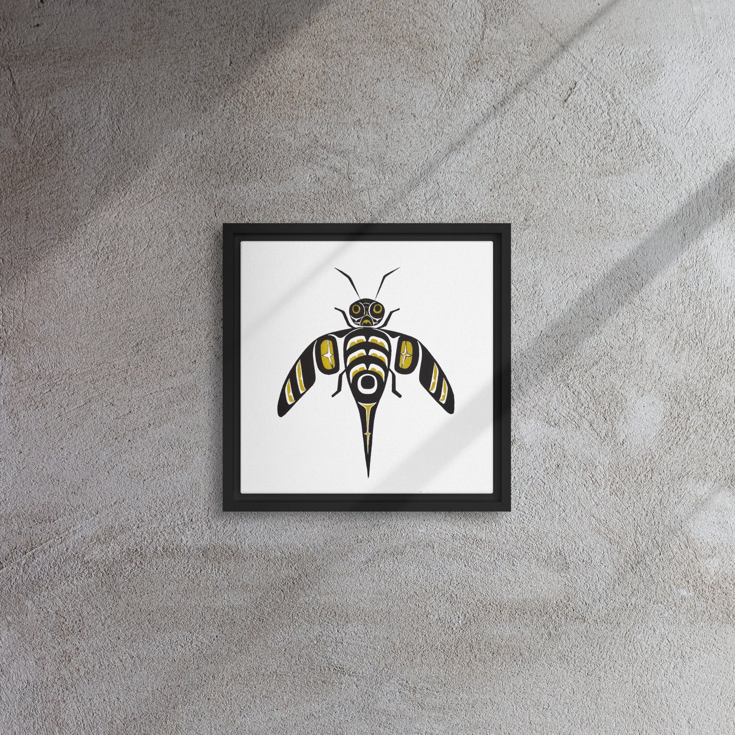 "Bee" Framed canvas