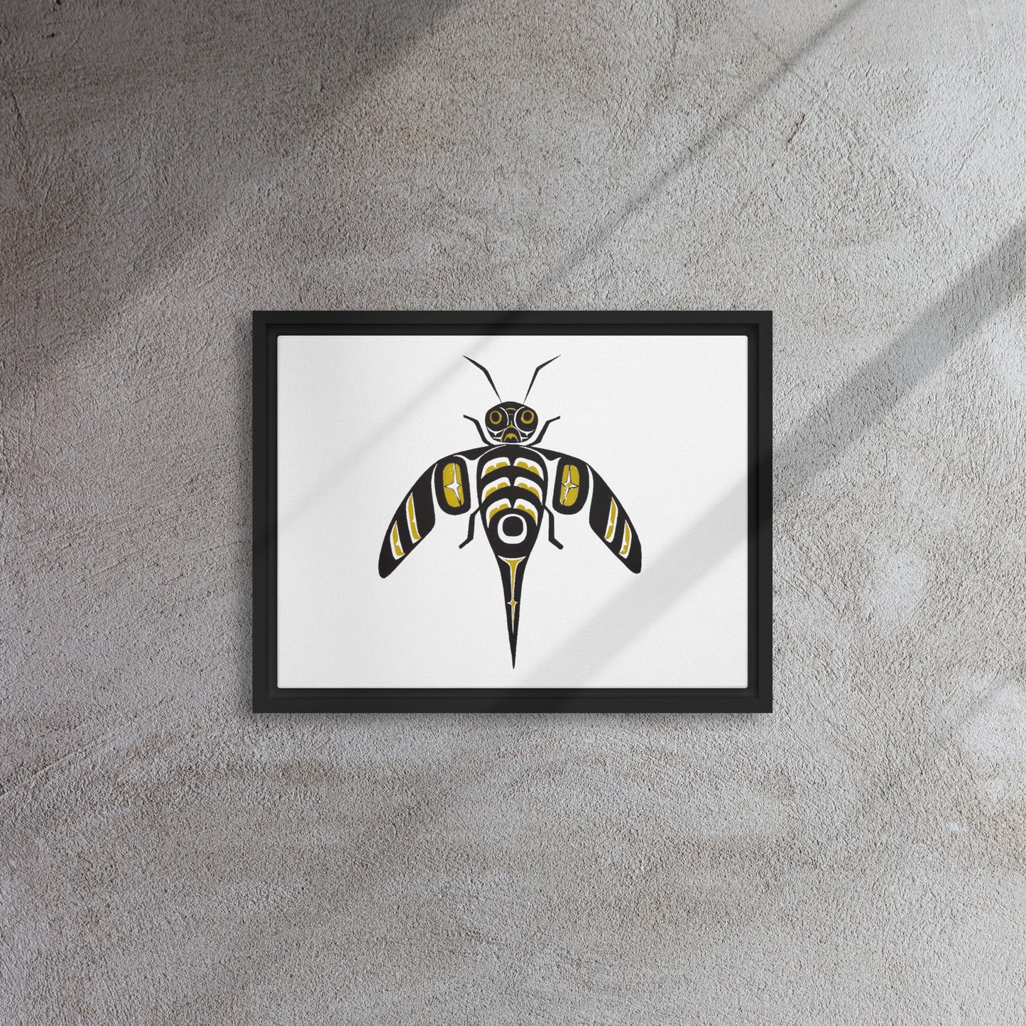 "Bee" Framed canvas