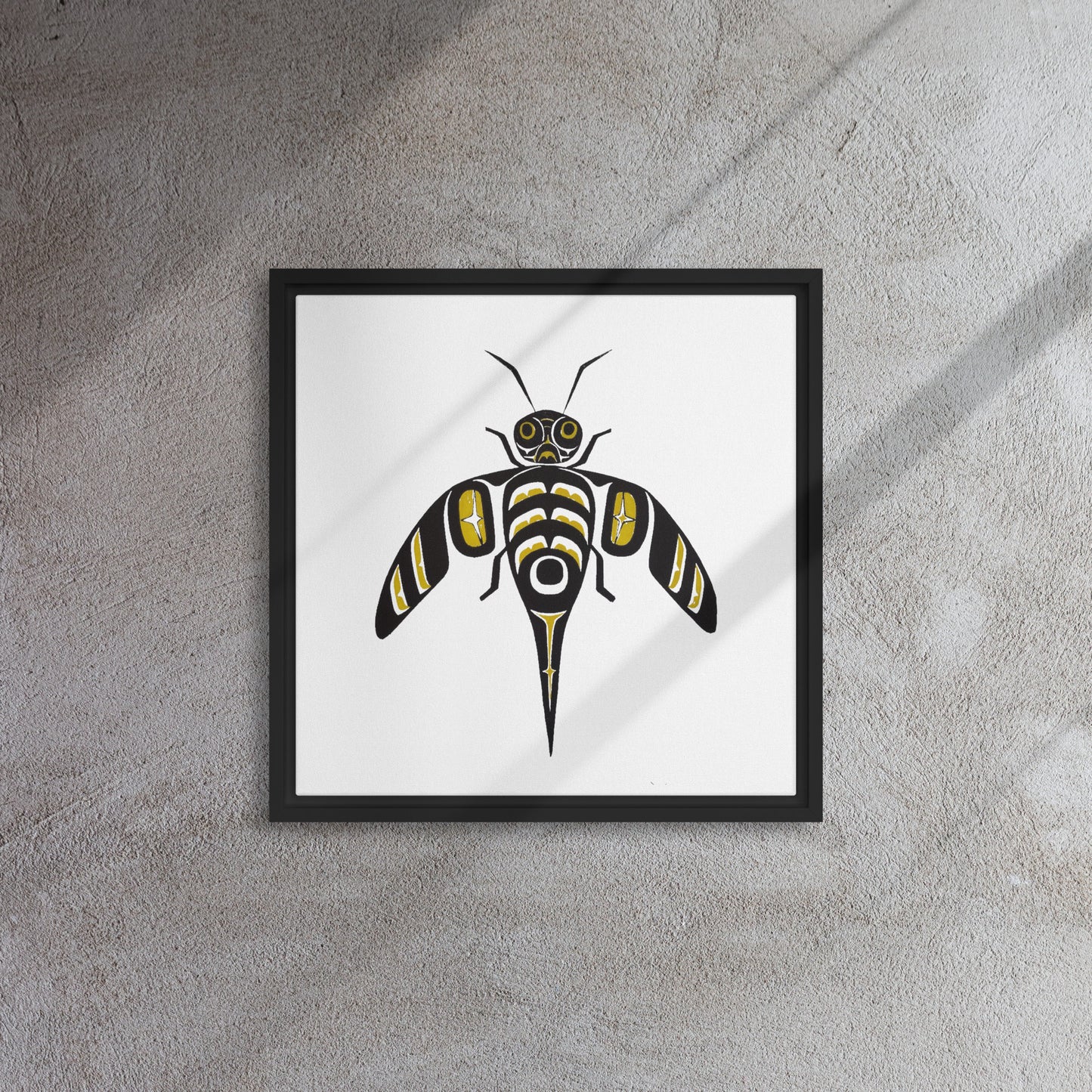 "Bee" Framed canvas