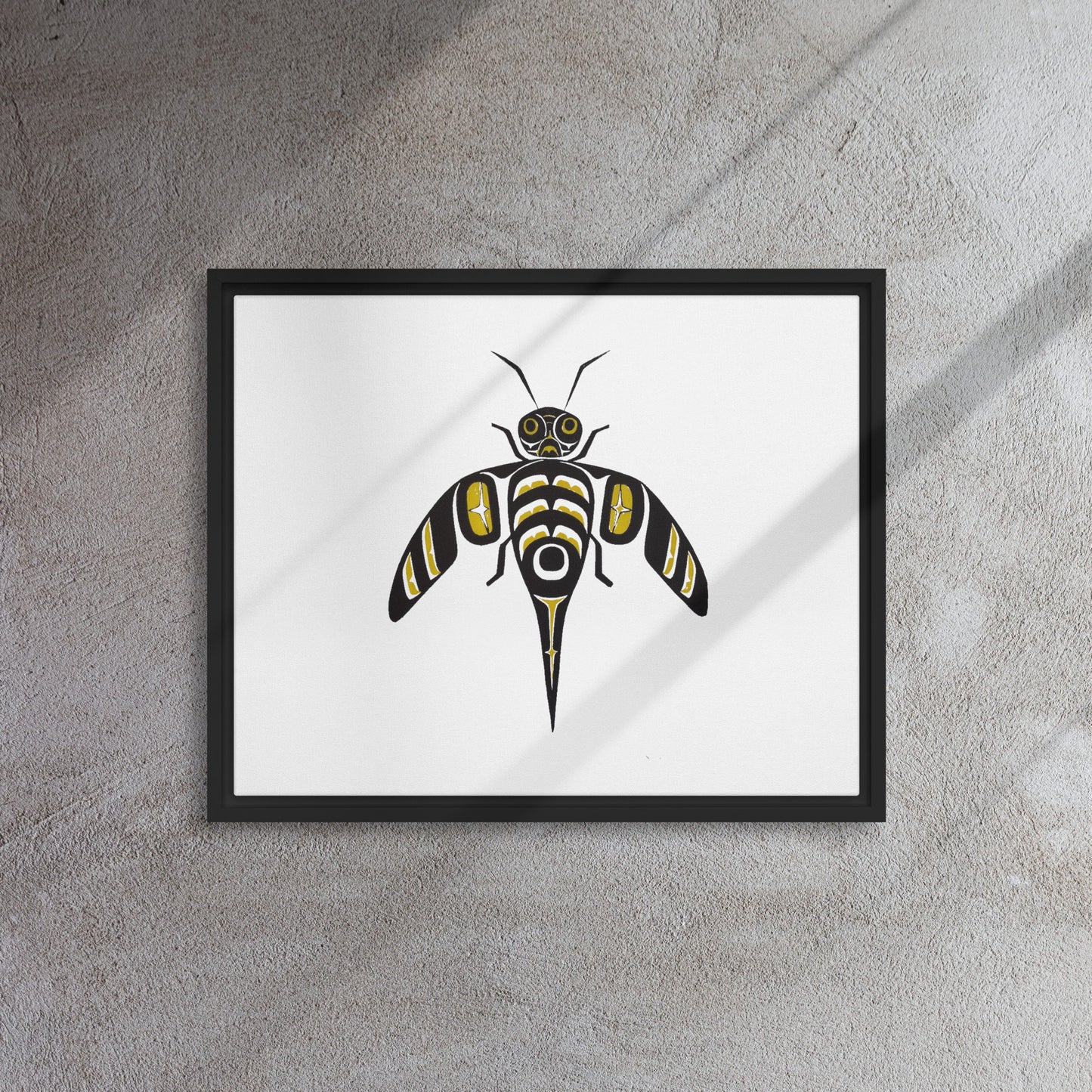 "Bee" Framed canvas