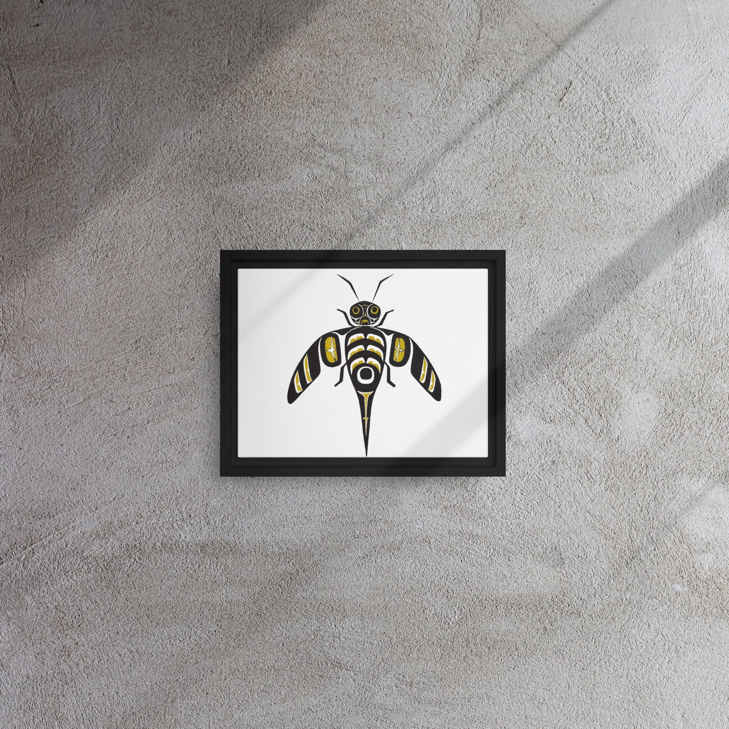 "Bee" Framed canvas