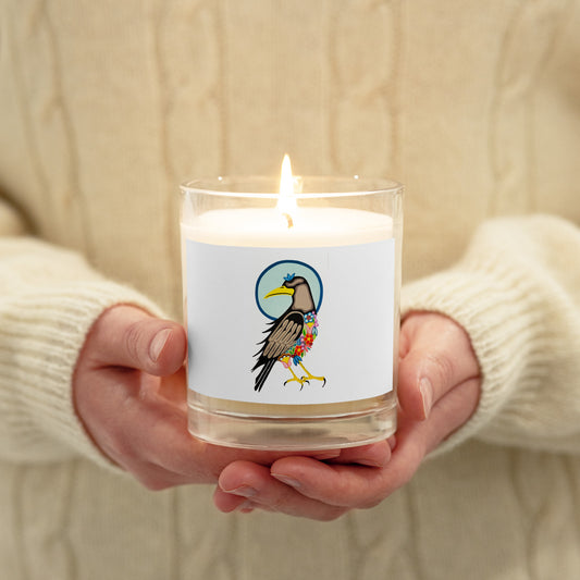 "Raven" glass jar soy wax candle