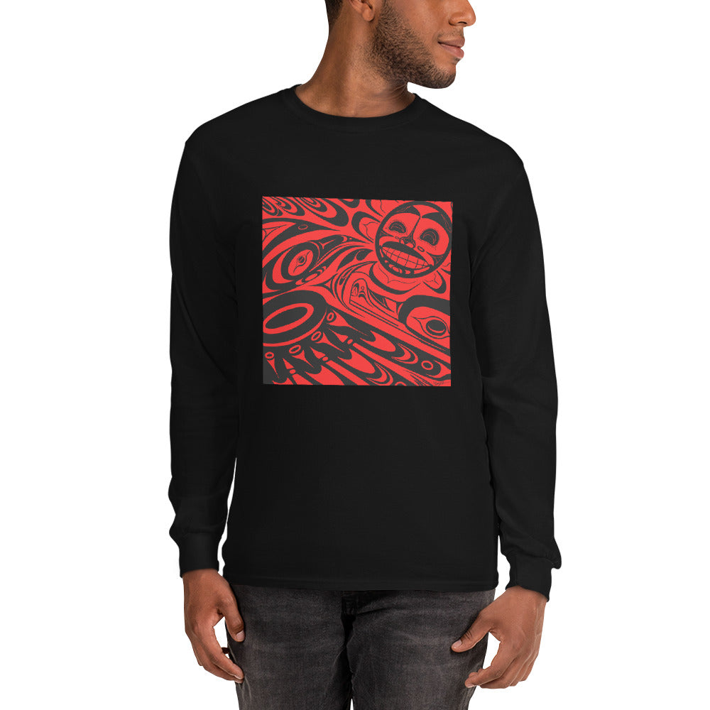 "Raven Steals the Sun" Men’s Long Sleeve Shirt