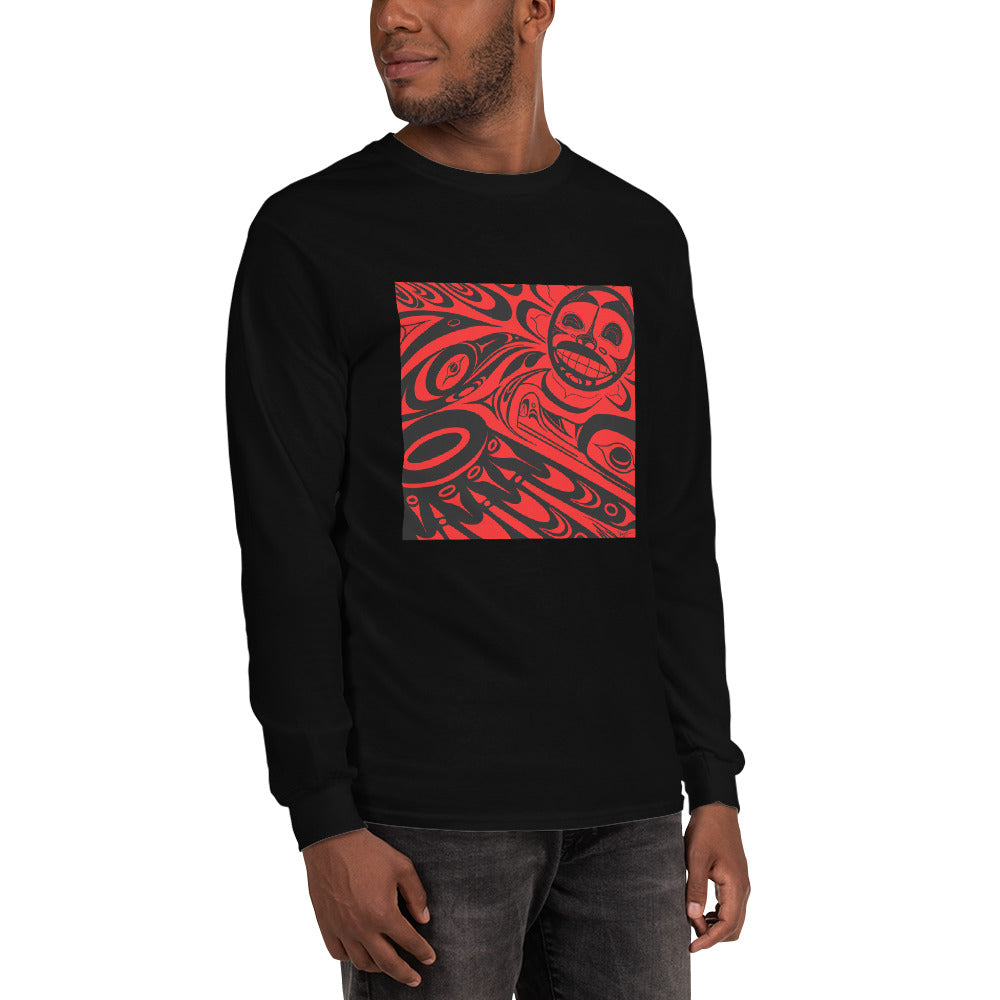 "Raven Steals the Sun" Men’s Long Sleeve Shirt