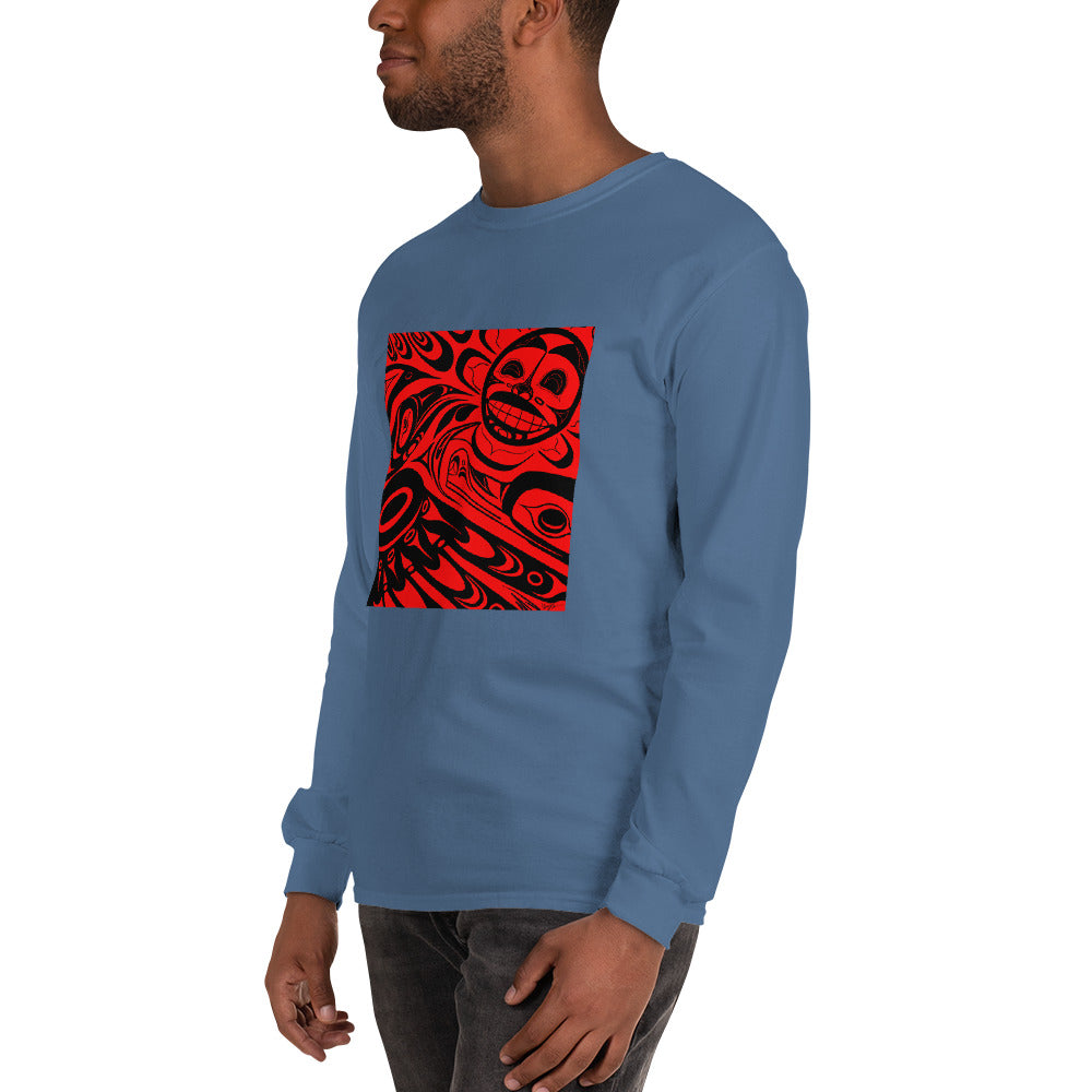 "Raven Steals the Sun" Men’s Long Sleeve Shirt