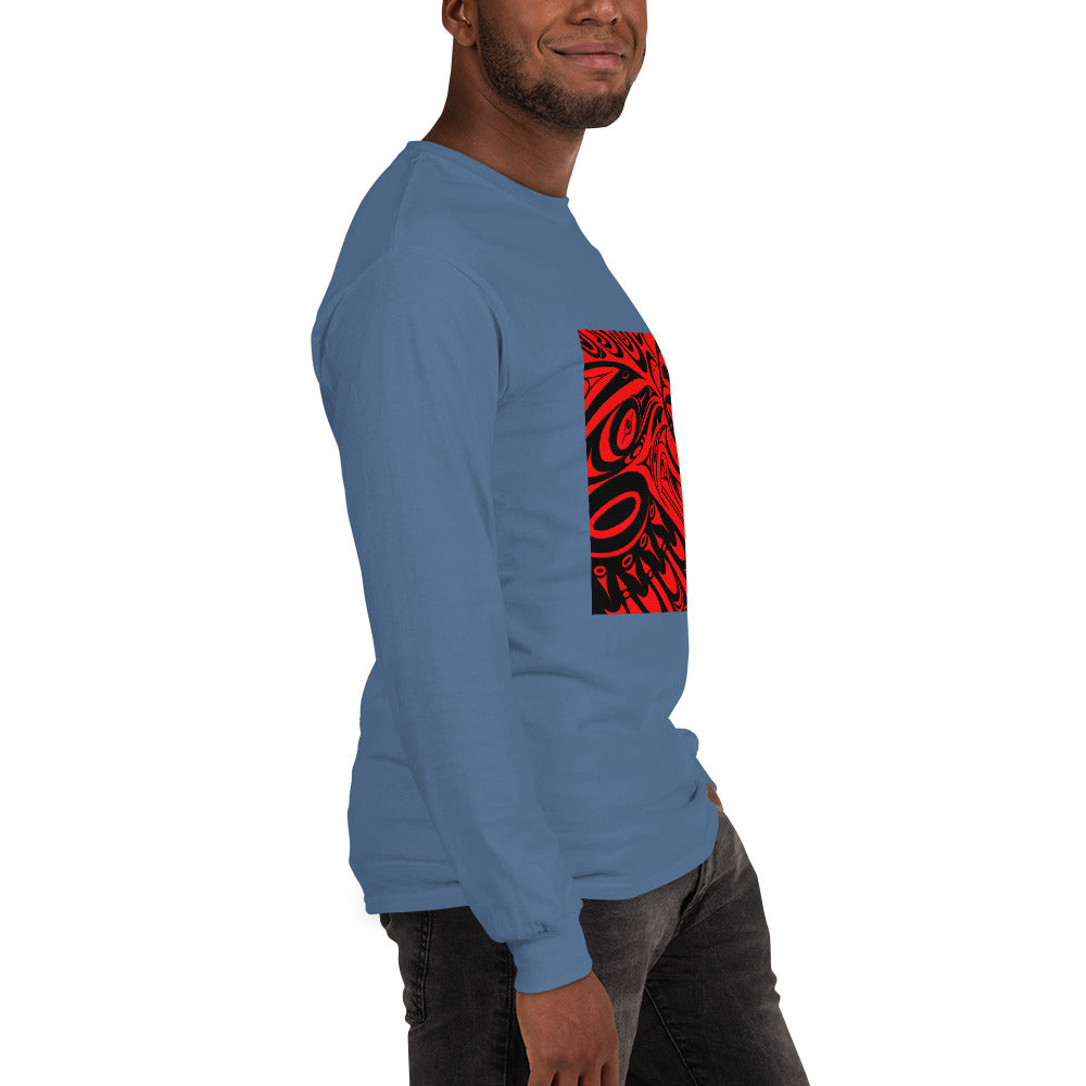 "Raven Steals the Sun" Men’s Long Sleeve Shirt