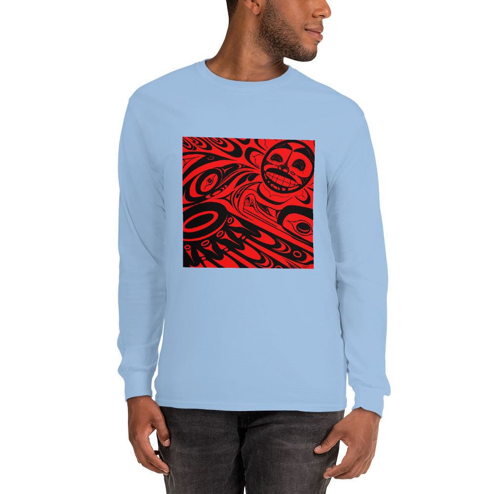 "Raven Steals the Sun" Men’s Long Sleeve Shirt