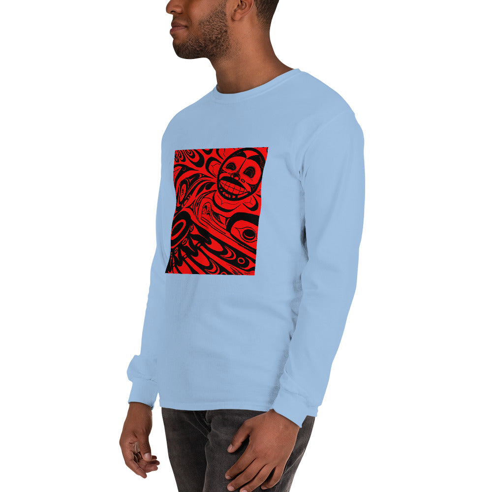 "Raven Steals the Sun" Men’s Long Sleeve Shirt