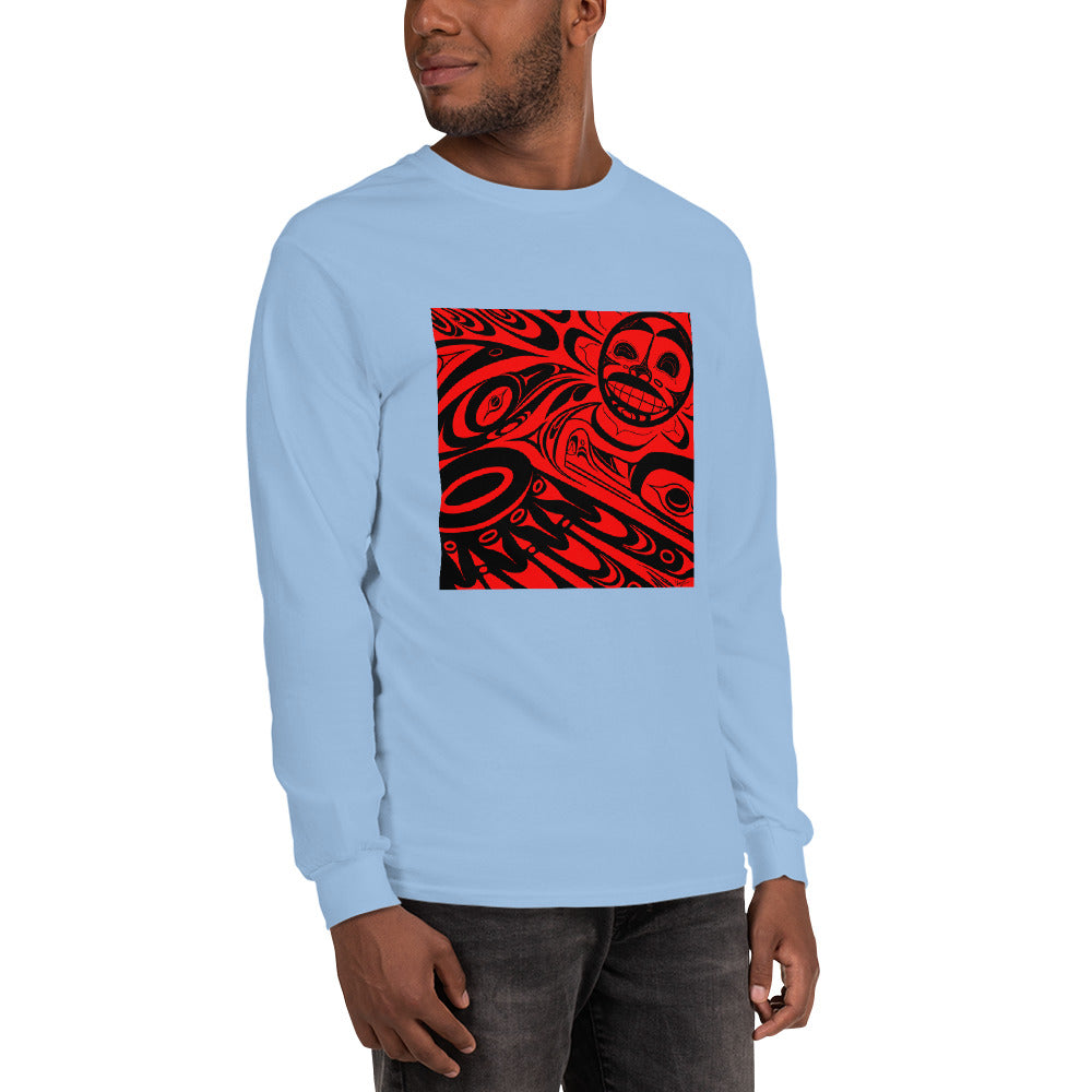 "Raven Steals the Sun" Men’s Long Sleeve Shirt