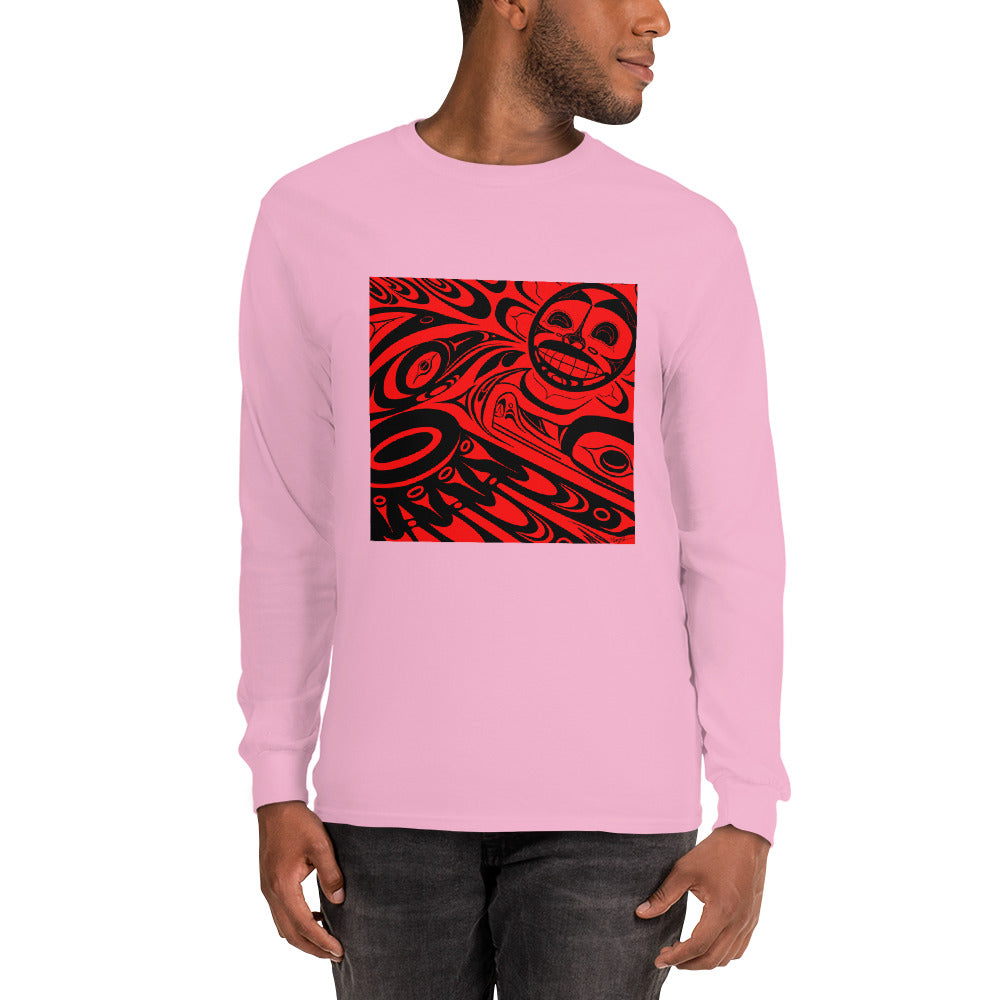 "Raven Steals the Sun" Men’s Long Sleeve Shirt