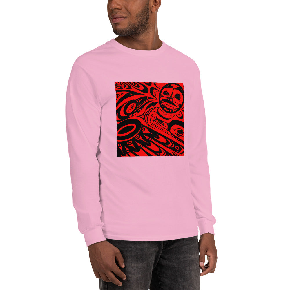 "Raven Steals the Sun" Men’s Long Sleeve Shirt