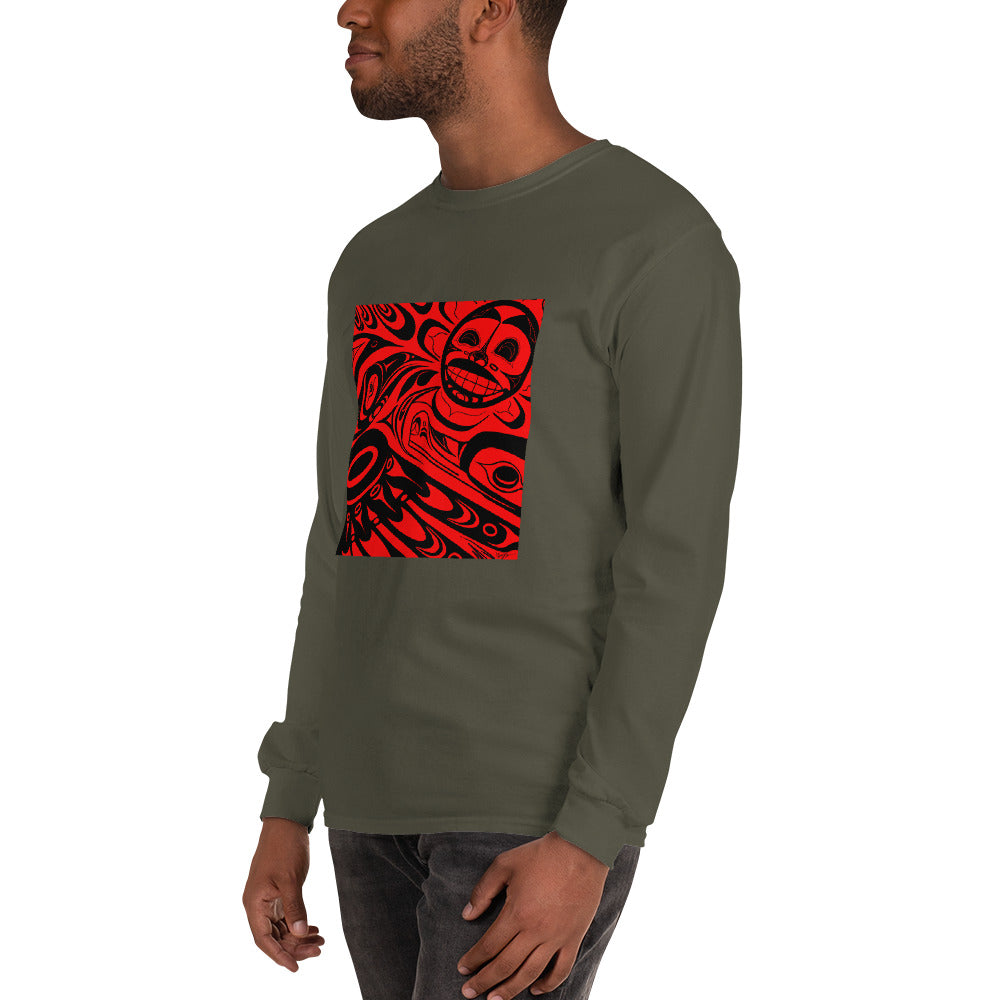 "Raven Steals the Sun" Men’s Long Sleeve Shirt