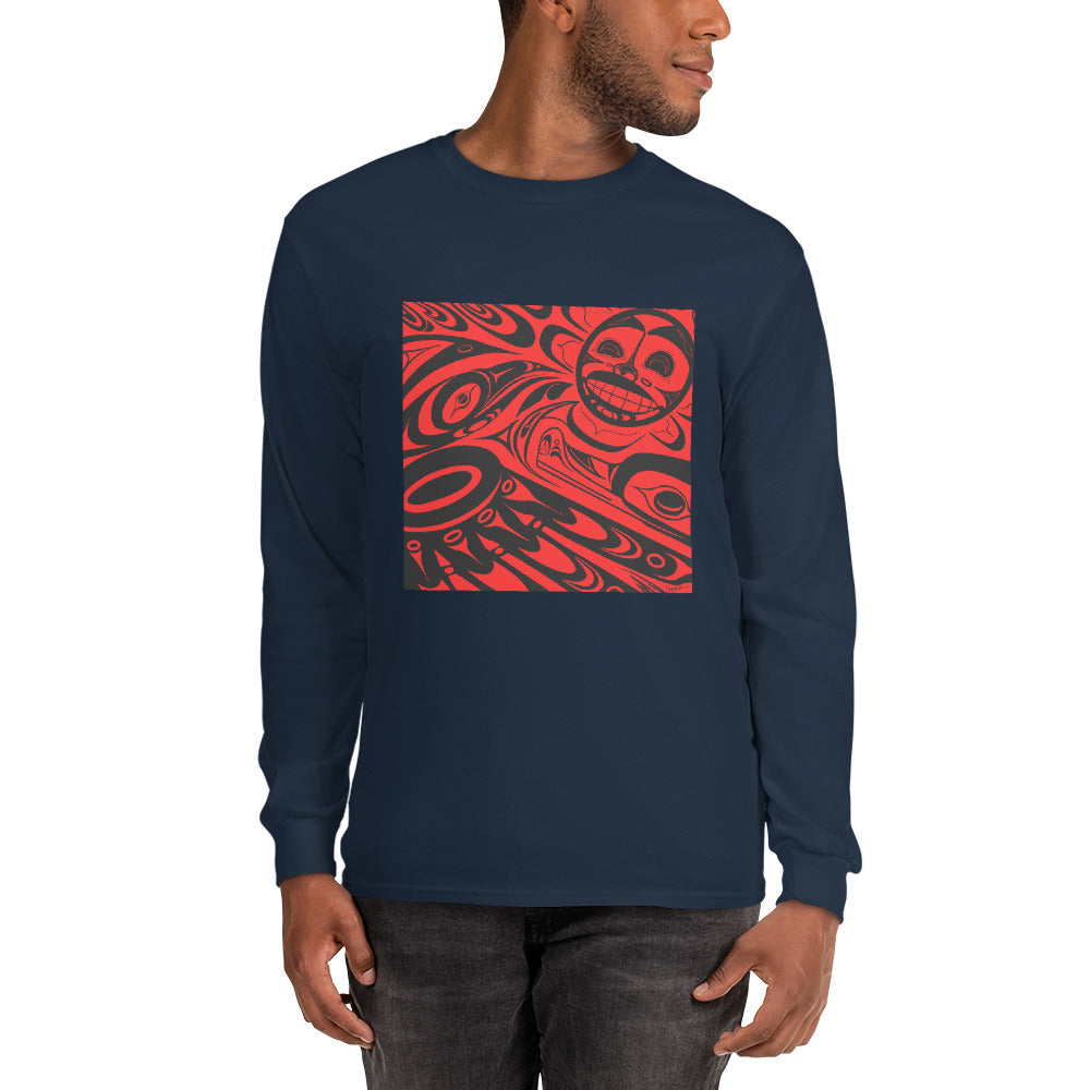 "Raven Steals the Sun" Men’s Long Sleeve Shirt