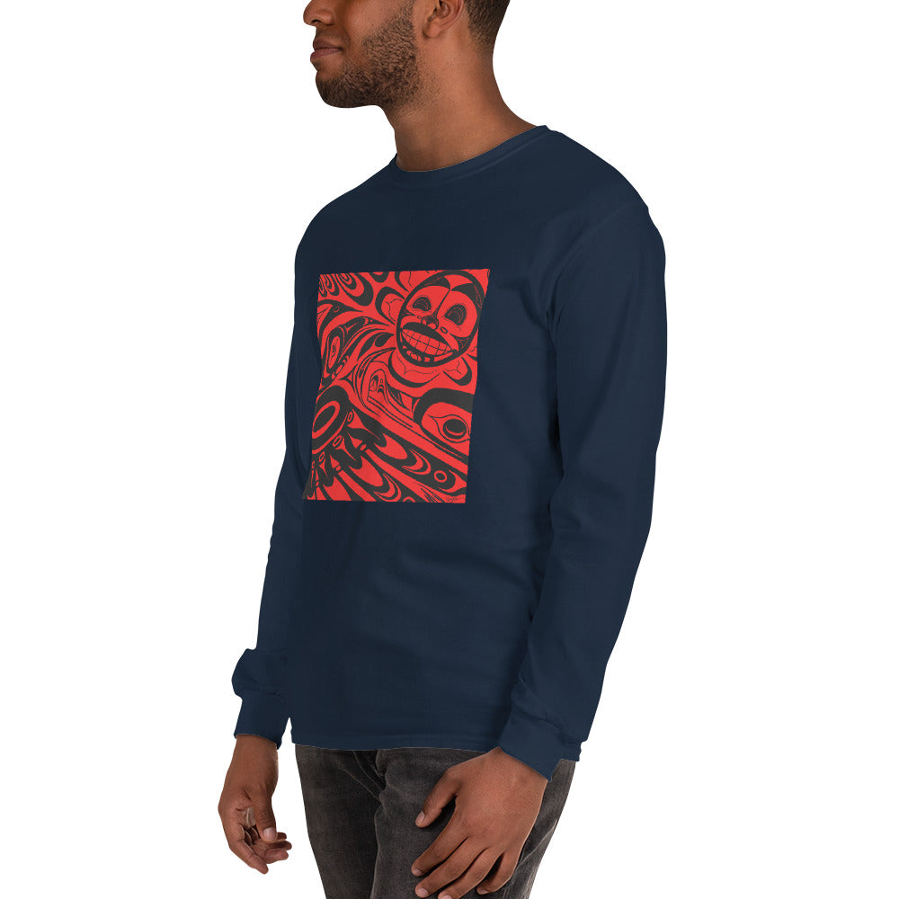 "Raven Steals the Sun" Men’s Long Sleeve Shirt