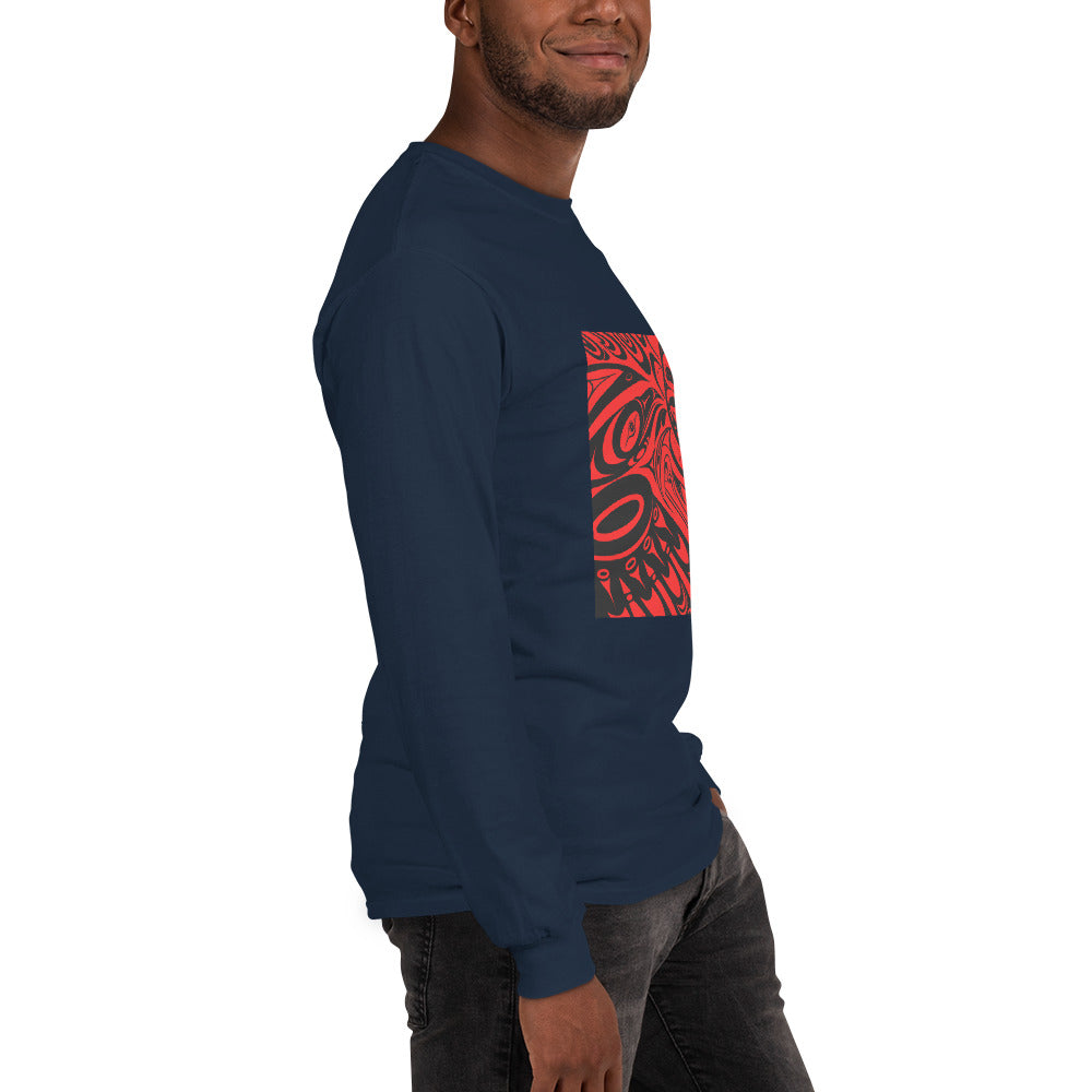 "Raven Steals the Sun" Men’s Long Sleeve Shirt