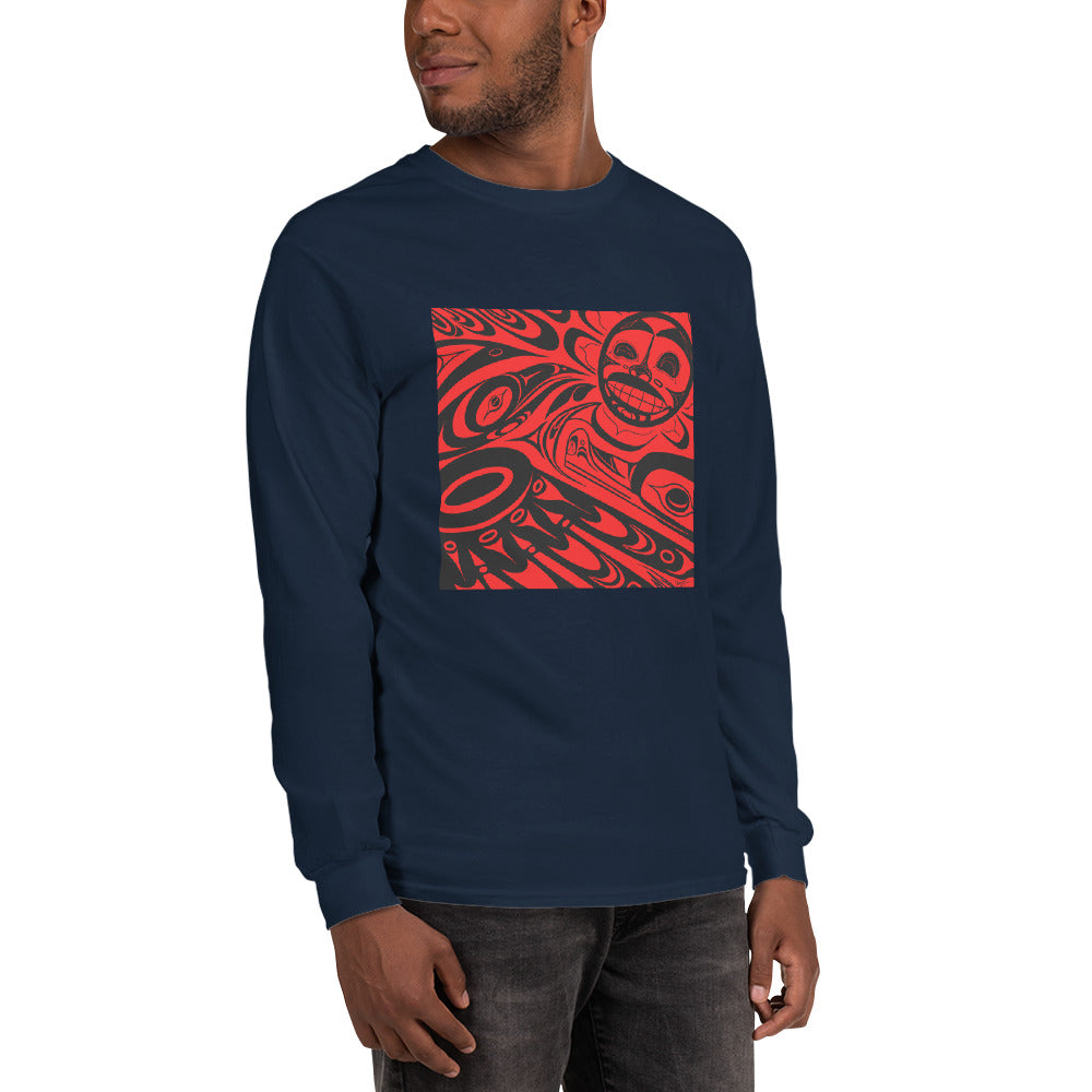 "Raven Steals the Sun" Men’s Long Sleeve Shirt