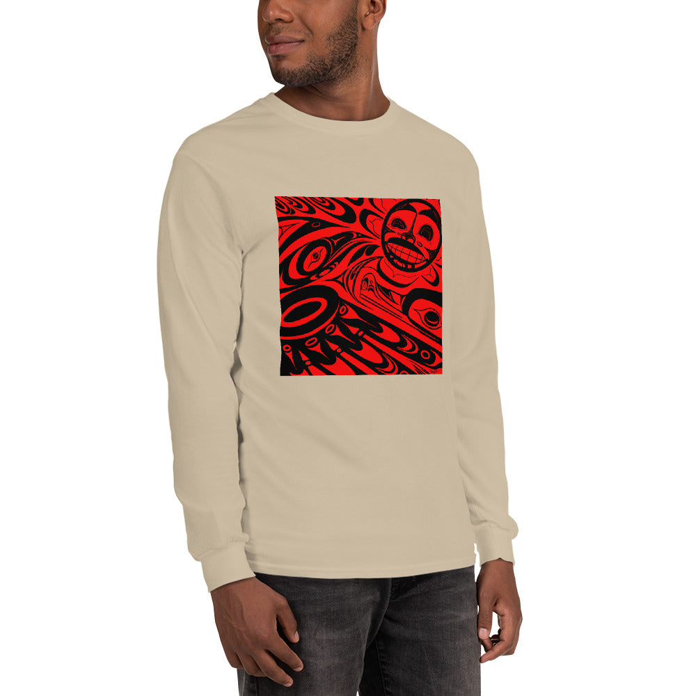 "Raven Steals the Sun" Men’s Long Sleeve Shirt