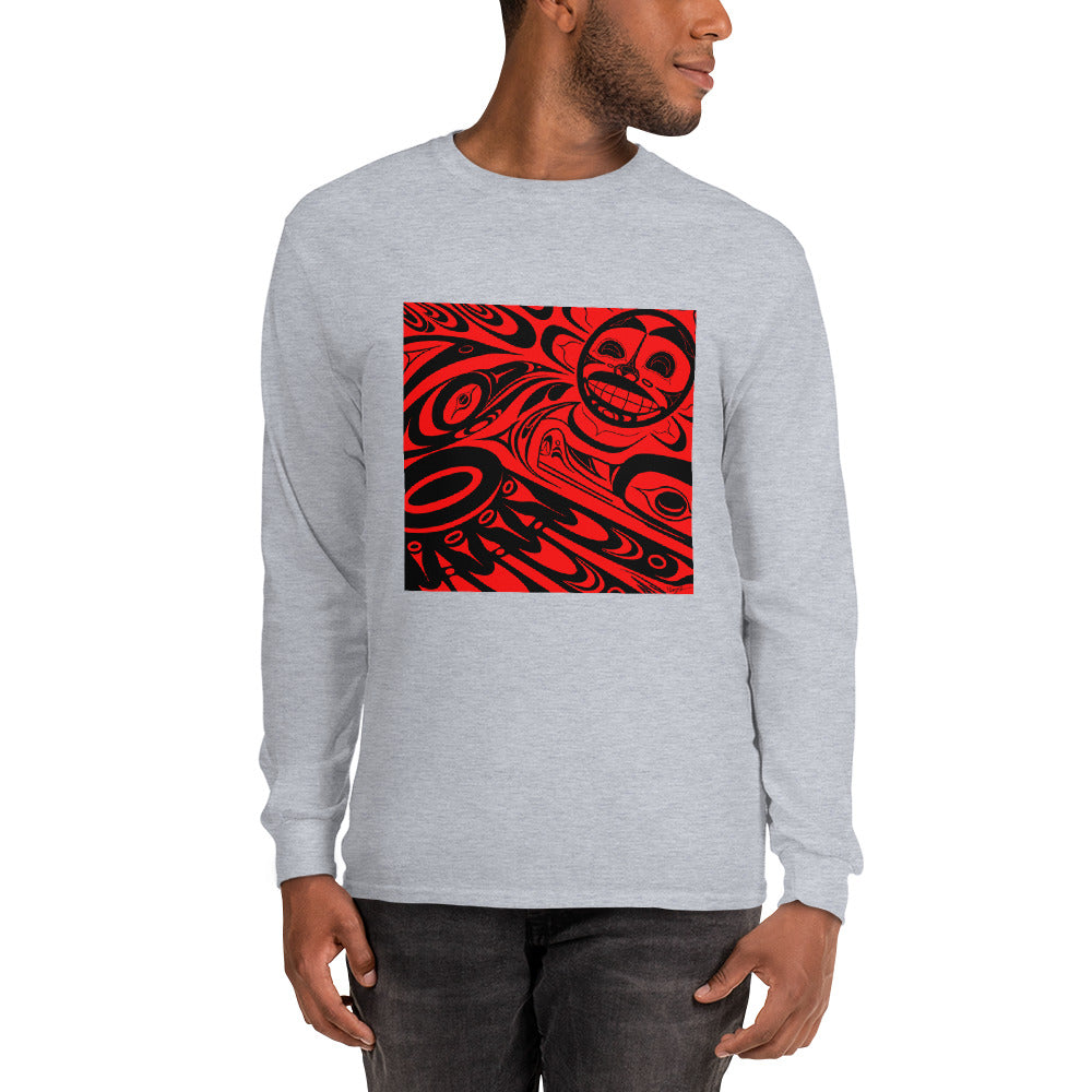 "Raven Steals the Sun" Men’s Long Sleeve Shirt